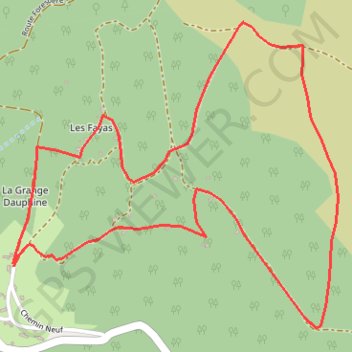 Itinéraire MONTEE A L'ESTIVE VALCIVIERES, distance, dénivelé, altitude, carte, profil, trace GPS