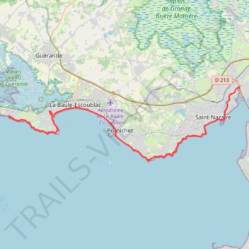 Itinéraire GR 34, distance, dénivelé, altitude, carte, profil, trace GPS
