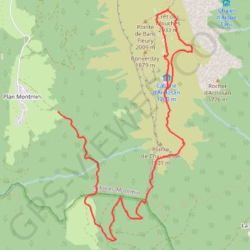 Itinéraire Crêt des Mouches, distance, dénivelé, altitude, carte, profil, trace GPS
