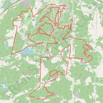 Itinéraire flagging_80km, distance, dénivelé, altitude, carte, profil, trace GPS