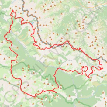 Itinéraire tourmercantourinverse, distance, dénivelé, altitude, carte, profil, trace GPS