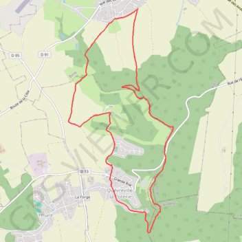 Itinéraire Quevreville, distance, dénivelé, altitude, carte, profil, trace GPS