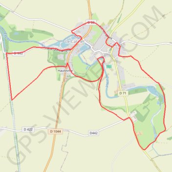 Itinéraire Le berceau de l'Escaut, distance, dénivelé, altitude, carte, profil, trace GPS