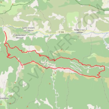 Itinéraire Tour Montagne de Lure, distance, dénivelé, altitude, carte, profil, trace GPS