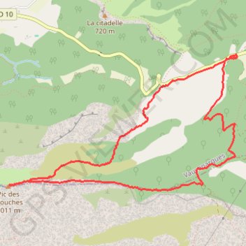 Itinéraire Pic des Mouches (Sainte Victoire), distance, dénivelé, altitude, carte, profil, trace GPS