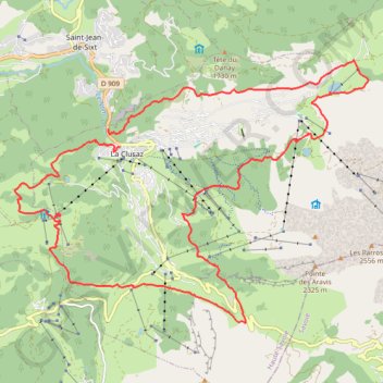 Itinéraire Le belier des aravis, distance, dénivelé, altitude, carte, profil, trace GPS