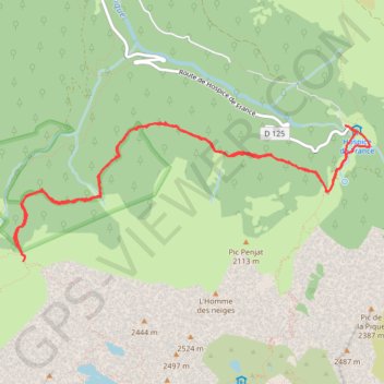 Itinéraire Cirque de la Glère par le chemin de l'Impératrice, distance, dénivelé, altitude, carte, profil, trace GPS