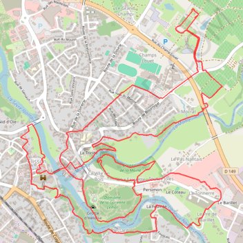 Itinéraire T3P 2022 Boucle 1-3, distance, dénivelé, altitude, carte, profil, trace GPS