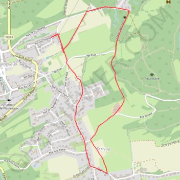 Itinéraire new, distance, dénivelé, altitude, carte, profil, trace GPS