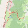 Itinéraire Au dessus de Saint andréol, distance, dénivelé, altitude, carte, profil, trace GPS