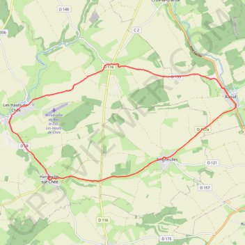Itinéraire Découverte des Éoliennes - Condé-en-Barrois, distance, dénivelé, altitude, carte, profil, trace GPS