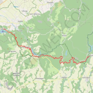 Itinéraire Rigole de la Montagne Noire, distance, dénivelé, altitude, carte, profil, trace GPS