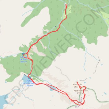 Itinéraire Montardo d'Aran, distance, dénivelé, altitude, carte, profil, trace GPS