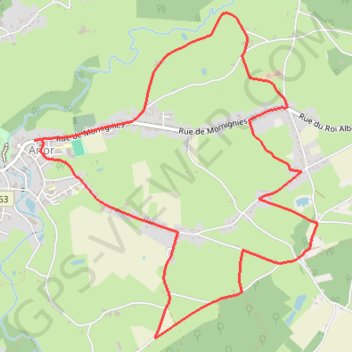 Itinéraire Circuit des chemins de terre (Anor), distance, dénivelé, altitude, carte, profil, trace GPS