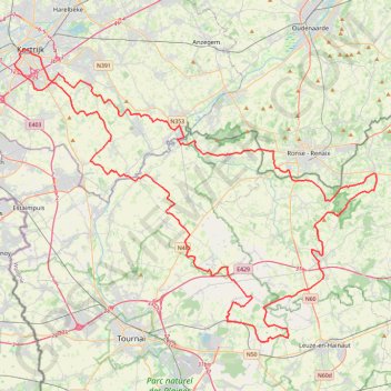 Itinéraire IN HET WIEL VAN HET VENTIEL 2024 - 128KM, distance, dénivelé, altitude, carte, profil, trace GPS