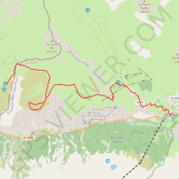 Itinéraire Plateau d'Emparis, distance, dénivelé, altitude, carte, profil, trace GPS