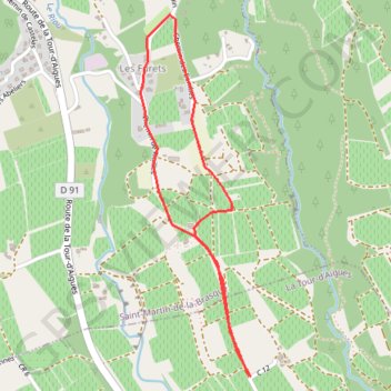 Itinéraire Balade du côté des Furets à Saint-Martin-de-la-Brasque, distance, dénivelé, altitude, carte, profil, trace GPS