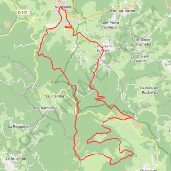 Itinéraire BNO (Bois Noirs Oxygène), distance, dénivelé, altitude, carte, profil, trace GPS