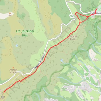 Itinéraire Le Jaizkibel depuis Notre-Dame de Guadalupe, distance, dénivelé, altitude, carte, profil, trace GPS