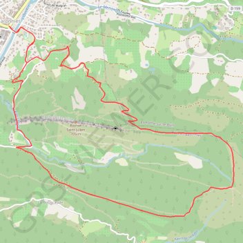 Itinéraire Buis les Baronnies - Le Saint Julien, distance, dénivelé, altitude, carte, profil, trace GPS