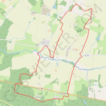 Itinéraire Rando Baugé en Anjou, distance, dénivelé, altitude, carte, profil, trace GPS