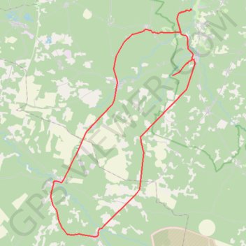 Itinéraire Tour de la Haute Landes, distance, dénivelé, altitude, carte, profil, trace GPS