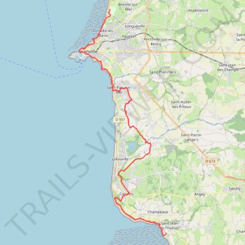 Itinéraire 1 - rando verte, distance, dénivelé, altitude, carte, profil, trace GPS
