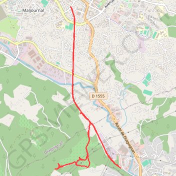 Itinéraire Draguignan Trans en Provence, distance, dénivelé, altitude, carte, profil, trace GPS