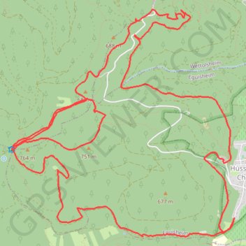 Itinéraire Le Rocher Turenne, distance, dénivelé, altitude, carte, profil, trace GPS