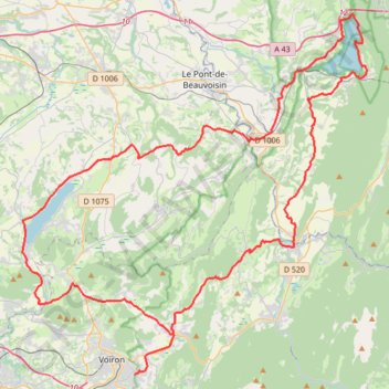 Itinéraire Tour des deux lacs, distance, dénivelé, altitude, carte, profil, trace GPS