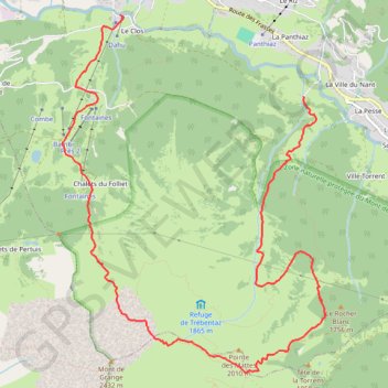 Itinéraire Col de la Corne, distance, dénivelé, altitude, carte, profil, trace GPS