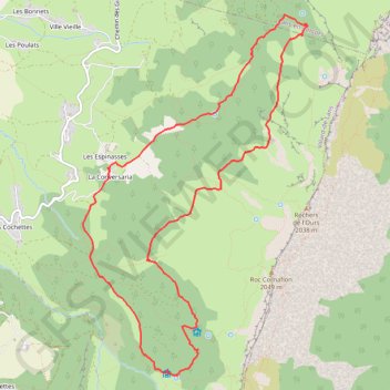 Itinéraire Sentier Gobert, distance, dénivelé, altitude, carte, profil, trace GPS