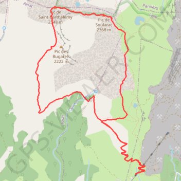 Itinéraire Pics de Soularac et Saint Barthélemy, distance, dénivelé, altitude, carte, profil, trace GPS