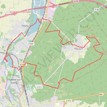 Itinéraire La Transgatinaise - Chalette-sur-Loing, distance, dénivelé, altitude, carte, profil, trace GPS