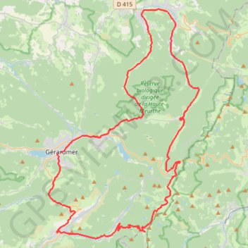Itinéraire Gérardmer- alternative, distance, dénivelé, altitude, carte, profil, trace GPS