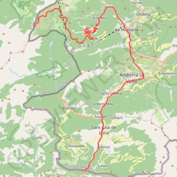 Itinéraire TET-Andorra-20190604, distance, dénivelé, altitude, carte, profil, trace GPS