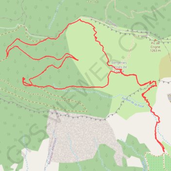 Itinéraire Boucle sur Crigne, distance, dénivelé, altitude, carte, profil, trace GPS