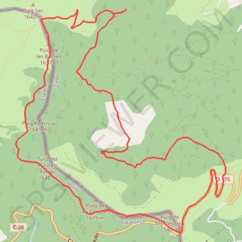 Itinéraire Haut Vallespir - Boucle des deux Catalognes, distance, dénivelé, altitude, carte, profil, trace GPS