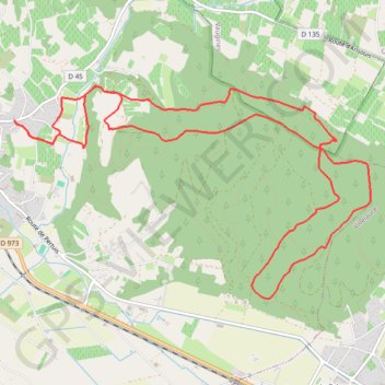 Itinéraire Cadenet - La Barbasse, distance, dénivelé, altitude, carte, profil, trace GPS