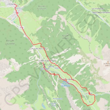 Itinéraire Le Mélezet, distance, dénivelé, altitude, carte, profil, trace GPS