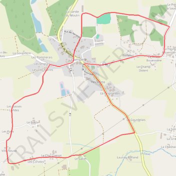 Itinéraire circuit campel, distance, dénivelé, altitude, carte, profil, trace GPS