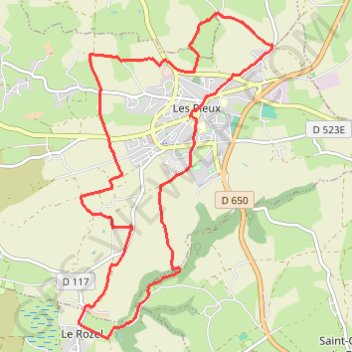 Itinéraire Les Pieux (50340), distance, dénivelé, altitude, carte, profil, trace GPS