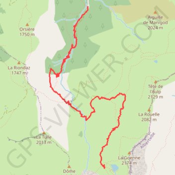Itinéraire Le lac du Charvin, distance, dénivelé, altitude, carte, profil, trace GPS