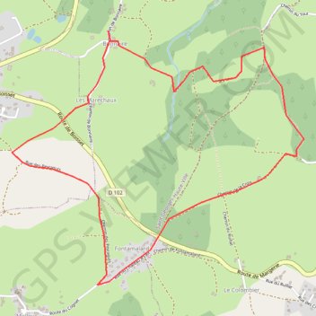 Itinéraire Boucle de en partant de bonnaire, distance, dénivelé, altitude, carte, profil, trace GPS