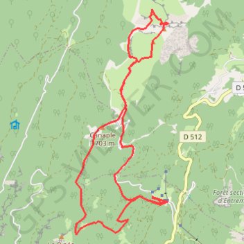 Itinéraire Le Charmant Som (avec variante), distance, dénivelé, altitude, carte, profil, trace GPS