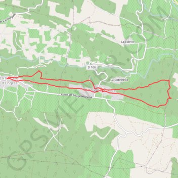 Itinéraire La Bastide Pougnadoresse, distance, dénivelé, altitude, carte, profil, trace GPS