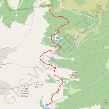 Itinéraire Canane de Subera, distance, dénivelé, altitude, carte, profil, trace GPS