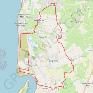 Itinéraire À l'ombre des dunes, distance, dénivelé, altitude, carte, profil, trace GPS