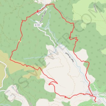 Itinéraire CORNICHES DE LAUROUX, distance, dénivelé, altitude, carte, profil, trace GPS