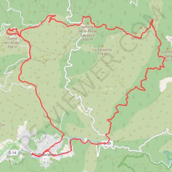 Itinéraire Notre Dame des Anges, distance, dénivelé, altitude, carte, profil, trace GPS